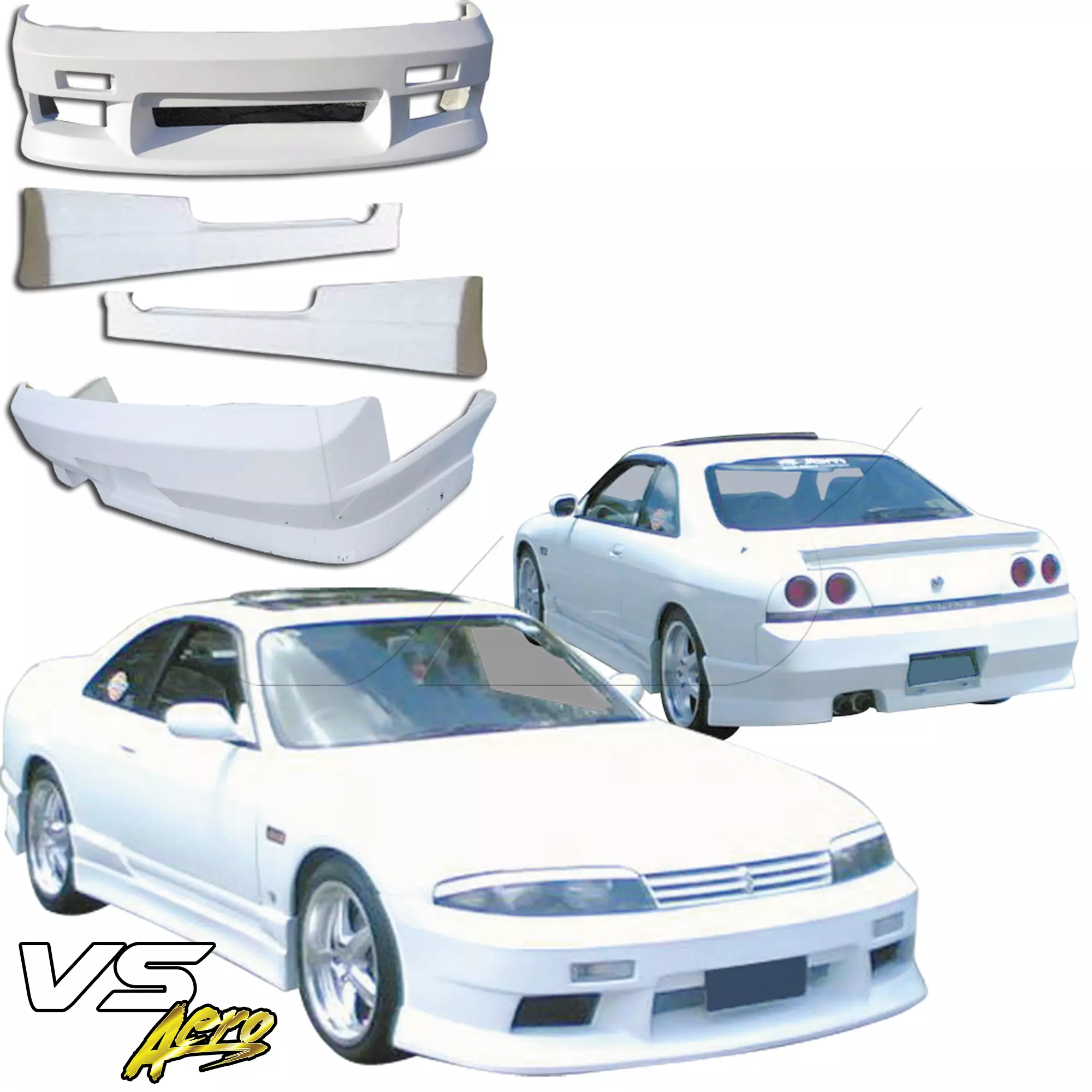 VSaero FRP MSPO Body Kit 4pc > Nissan Skyline R33 GTS 1995-1998 > 2dr Coupe - Image 37