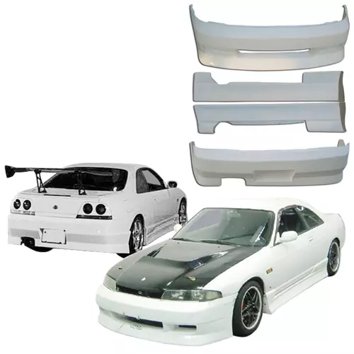 VSaero FRP FKON Body Kit 4pc > Nissan Skyline R33 GTS 1995-1998 > 2dr Coupe - Image 2