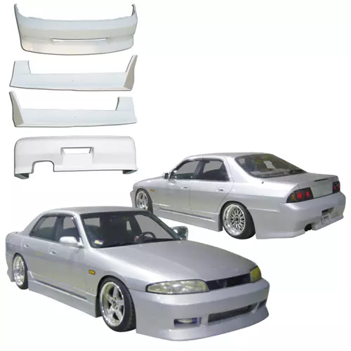 VSaero FRP FKON Body Kit 4pc > Nissan Skyline R33 GTS 1995-1998 > 4dr Sedan - Image 46