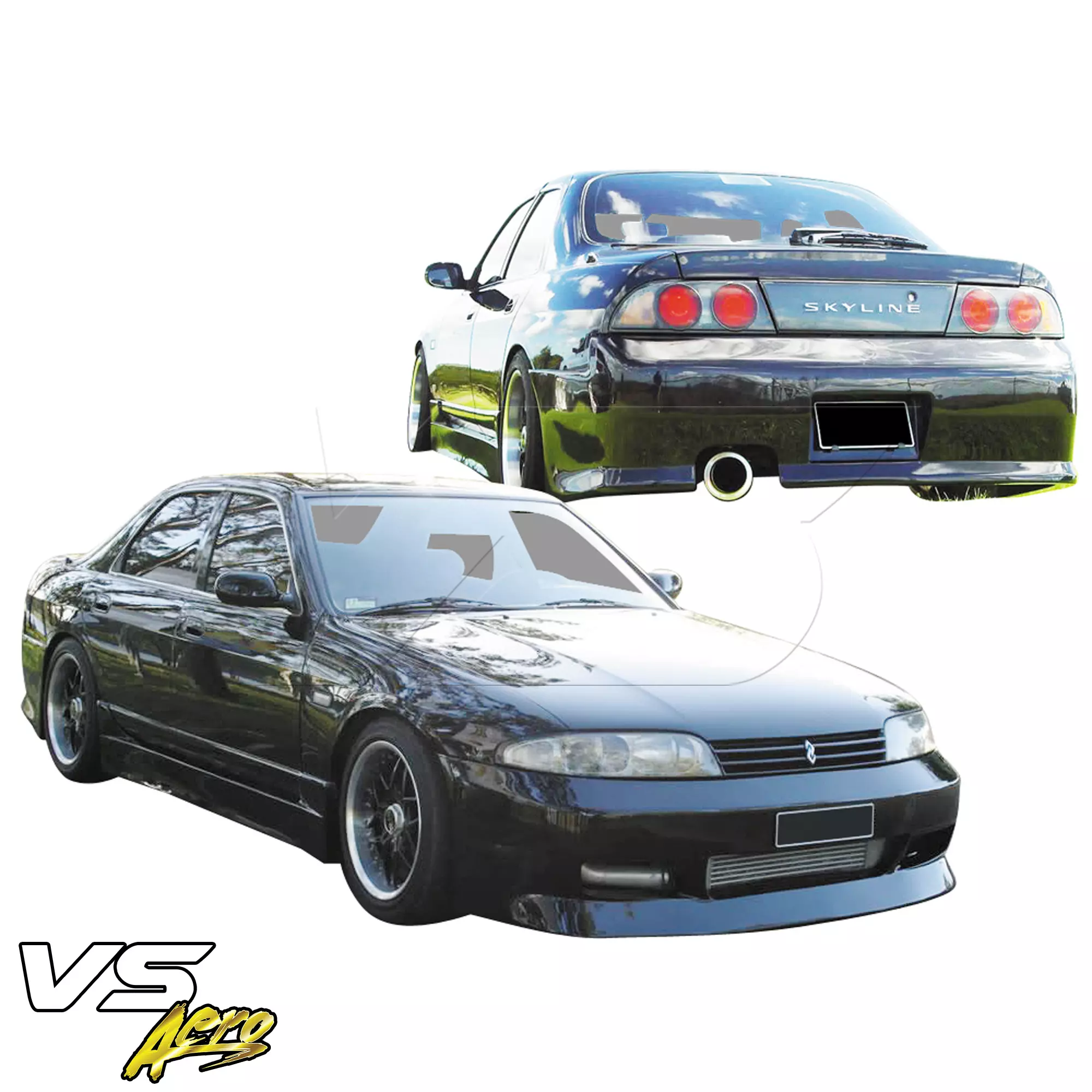 VSaero FRP FKON Body Kit 4pc > Nissan Skyline R33 GTS 1995-1998 > 4dr Sedan - Image 2