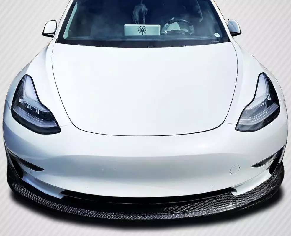2018-2023 Tesla Model 3 Carbon Creations GT Concept Front Lip 1 Piece - Image 9