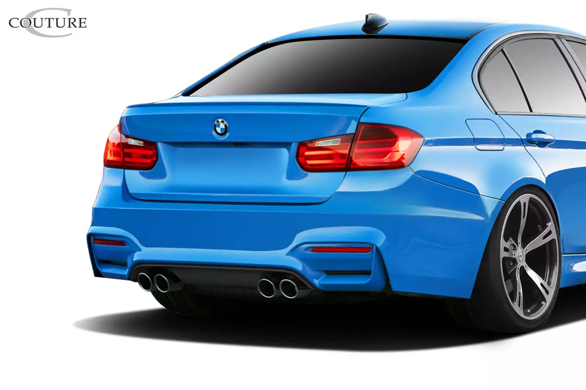 2012-2018 BMW 3 Series F30 Couture Urethane M3 Look Rear Bumper (requires diffuser and change to M3 M4 Look exhaust ) 1 Piece - Image 2