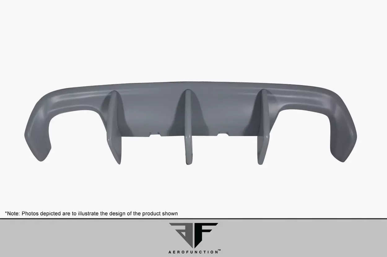 2014-2020 BMW 4 Series F32 AF-1 Wide Body Rear Diffuser ( GFK ) 4 Piece ( Must be used with Couture M4 Look Rear Bumper ) (S) - Image 4