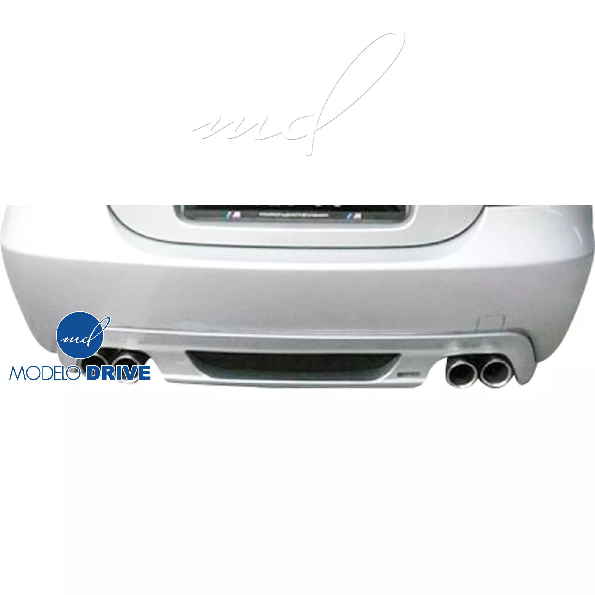 ModeloDrive Plastic HAMA MTEC Rear Diffuser > BMW 5-Series E60 2004-2010 > 4dr - Image 1
