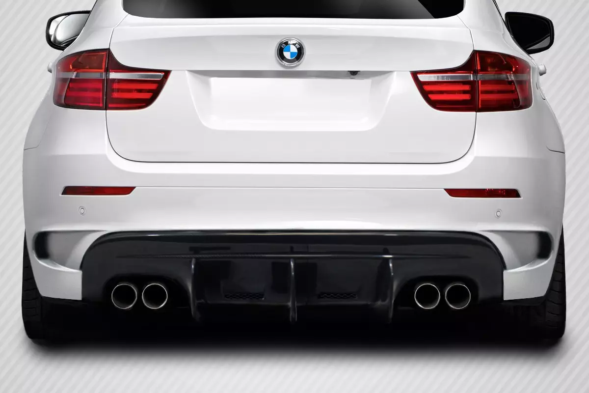 2008-2014 BMW X6M E71 E72 Carbon Creations DriTech AK-M Rear Diffuser 1 Piece - Image 1