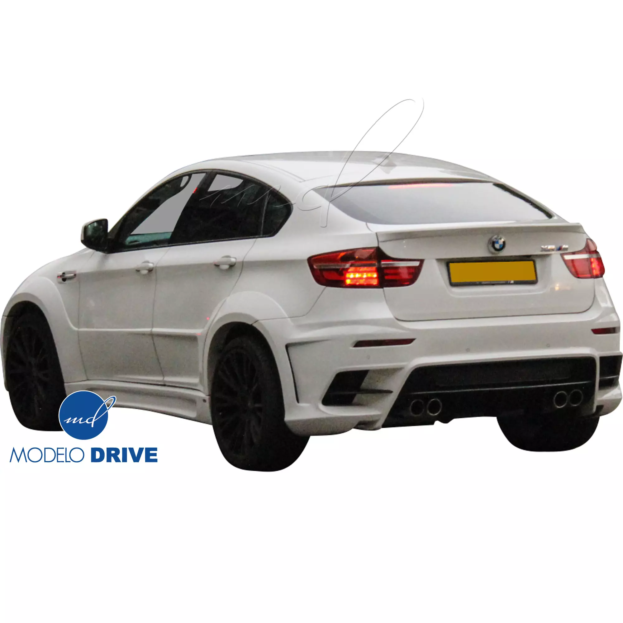 ModeloDrive FRP LUMM Rear Bumper w Diffuser > BMW X6 2008-2014 > 5dr - Image 2