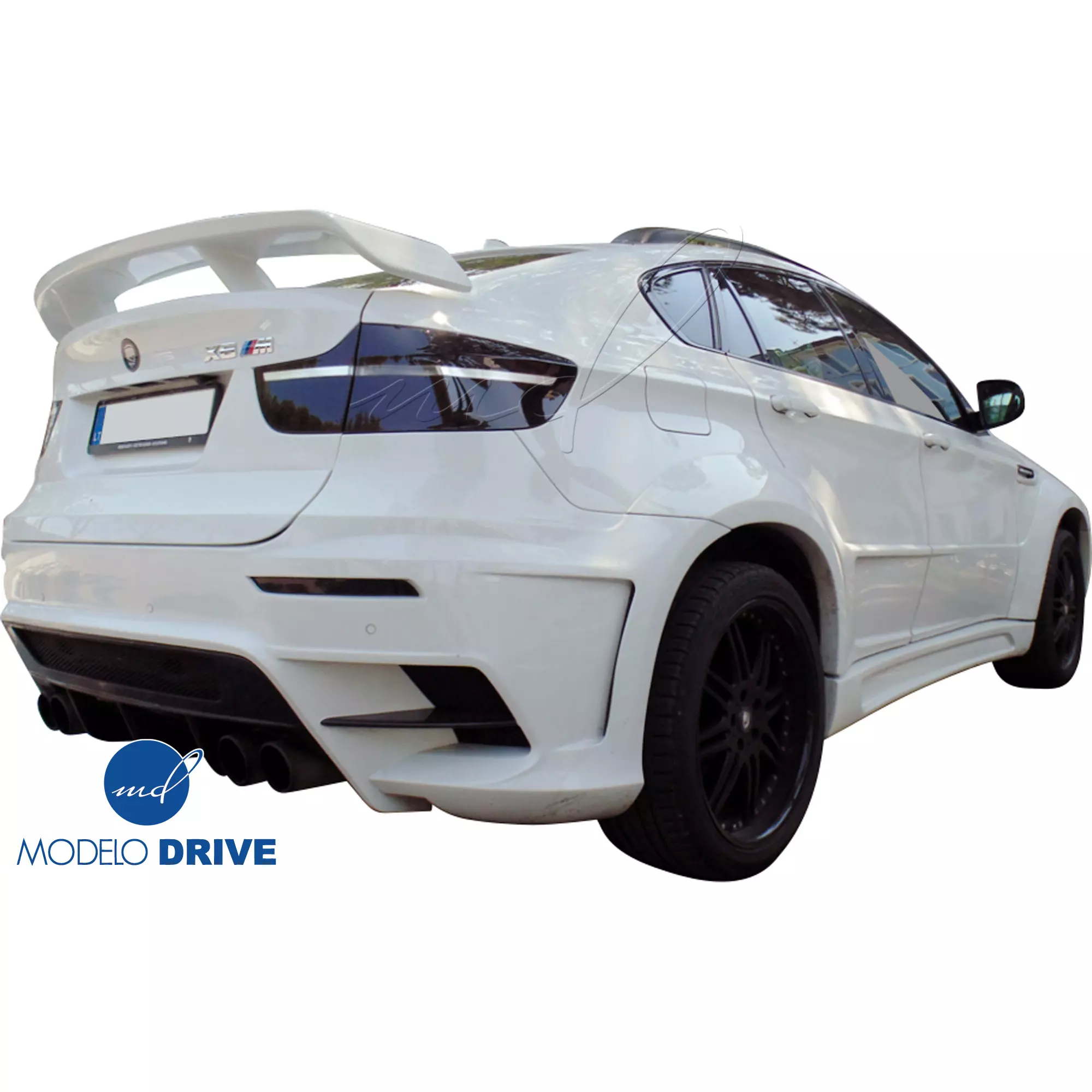 ModeloDrive FRP LUMM Rear Bumper w Diffuser > BMW X6 2008-2014 > 5dr - Image 6