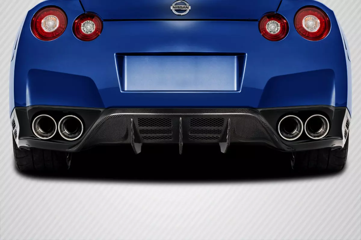 2009-2011 Nissan GT-R R35 Carbon Creations Malve Rear Diffuser 1 Piece - Image 1