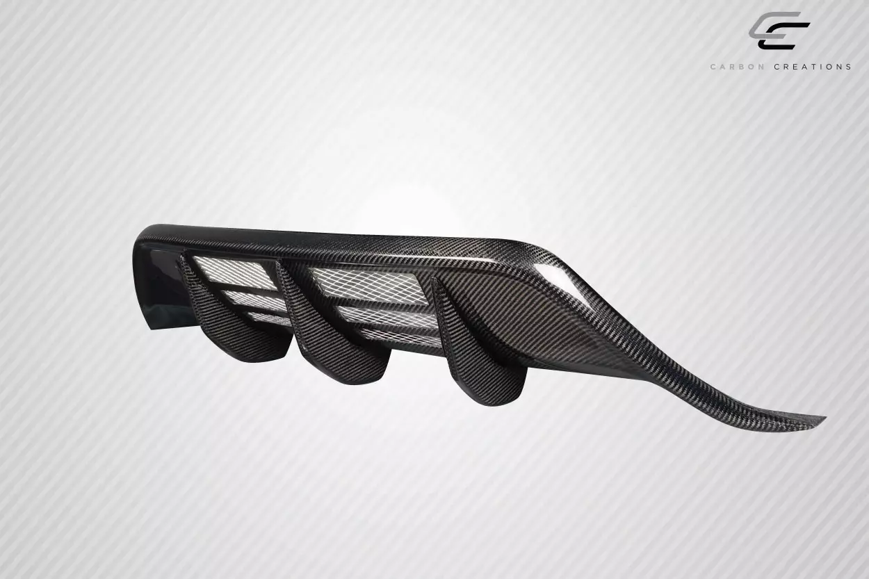 2009-2011 Nissan GT-R R35 Carbon Creations Malve Rear Diffuser 1 Piece - Image 3