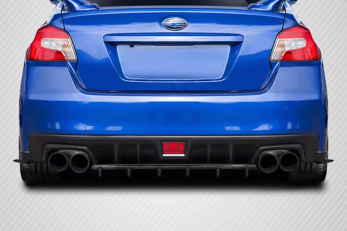 2015-2021 Subaru WRX STI Carbon Creations C Speed Style Rear Diffuser 1 Piece - Image 1