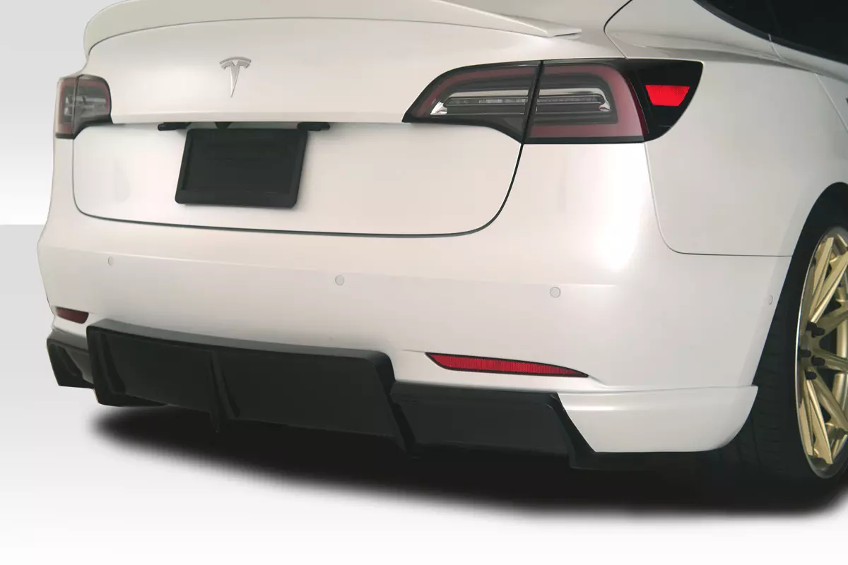 2018-2023 Tesla Model 3 Duraflex GT Concept Rear Diffuser 1 Piece (ed_119743) - Image 1