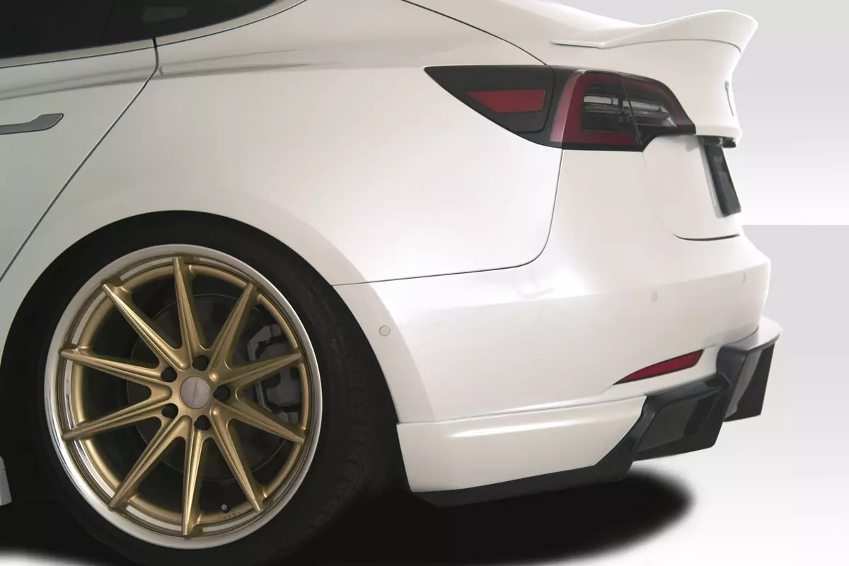 2018-2023 Tesla Model 3 Duraflex GT Concept Rear Diffuser 1 Piece (ed_119743) - Image 3