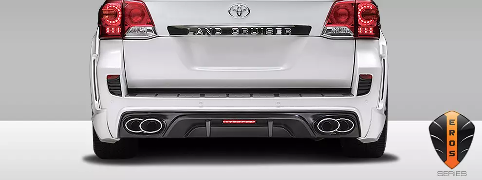 2013-2015 Toyota Land Cruiser Eros Version 1 Exhaust Tips 2 Piece - Image 1