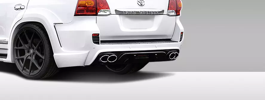 2013-2015 Toyota Land Cruiser Eros Version 1 Exhaust Tips 2 Piece - Image 2