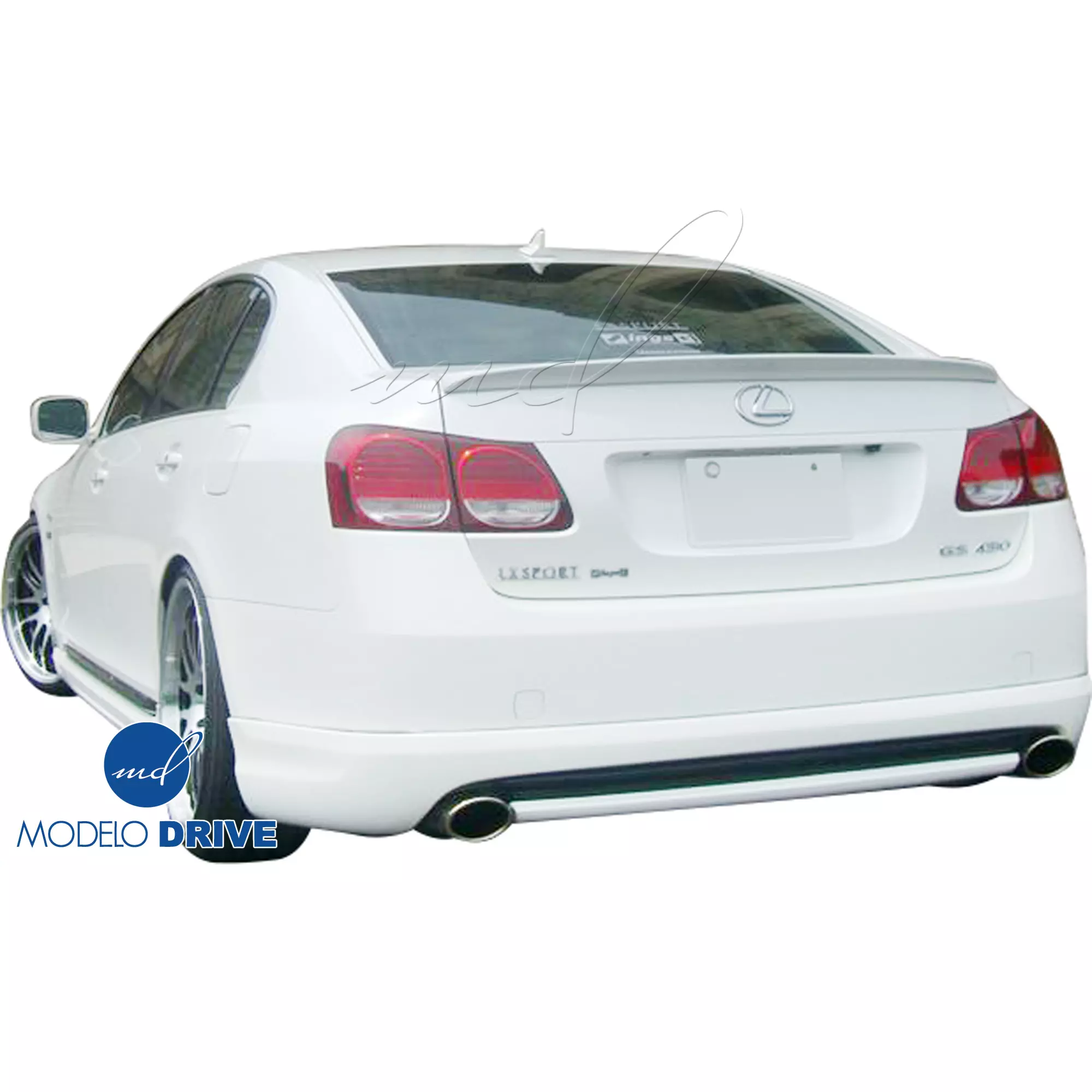 ModeloDrive FRP ING Rear Add-on Valance > Lexus GS-Series GS300 GS350 GS430 GS450H 2006-2007 - Image 2