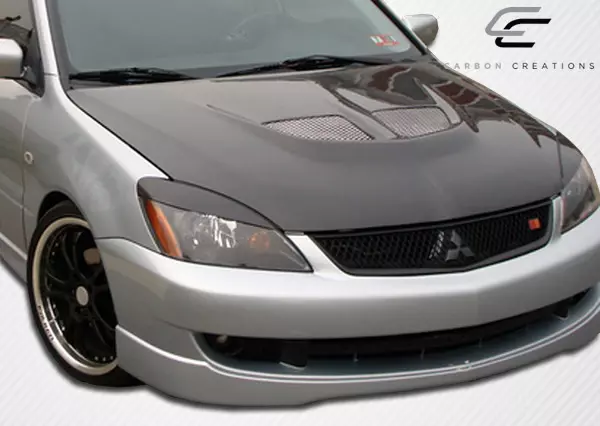 2004-2007 Mitsubishi Lancer Carbon Creations Evo Hood 1 Piece - Image 3
