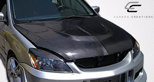 2004-2007 Mitsubishi Lancer Carbon Creations Evo Hood 1 Piece - Image 4