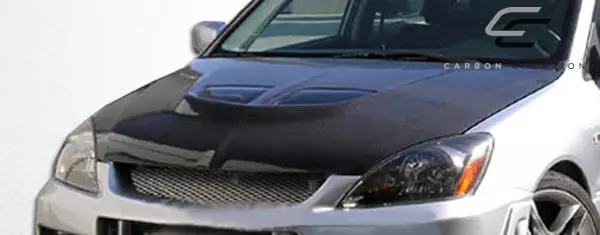 2004-2007 Mitsubishi Lancer Carbon Creations Evo Hood 1 Piece - Image 5