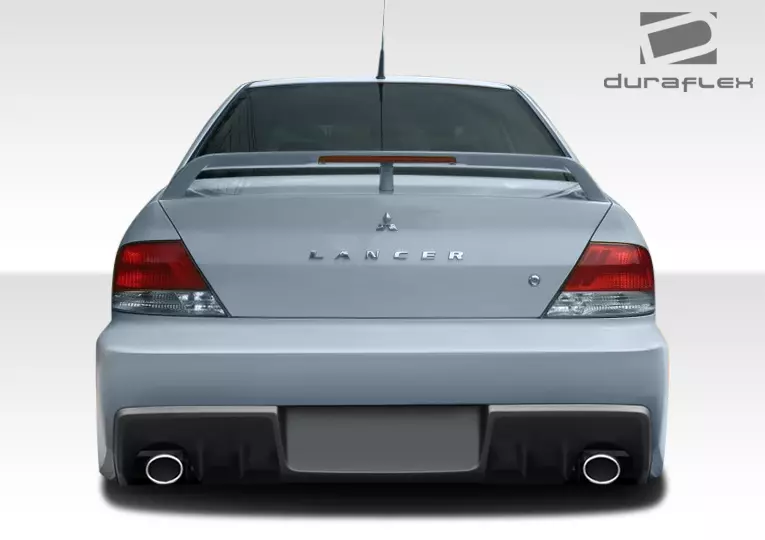 2002-2003 Mitsubishi Lancer Duraflex Evo X Look Rear Bumper Cover 1 Piece - Image 2