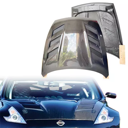 ModeloDrive Carbon Fiber AMU Hood > Nissan 370Z Z34 2009-2020 - Image 15