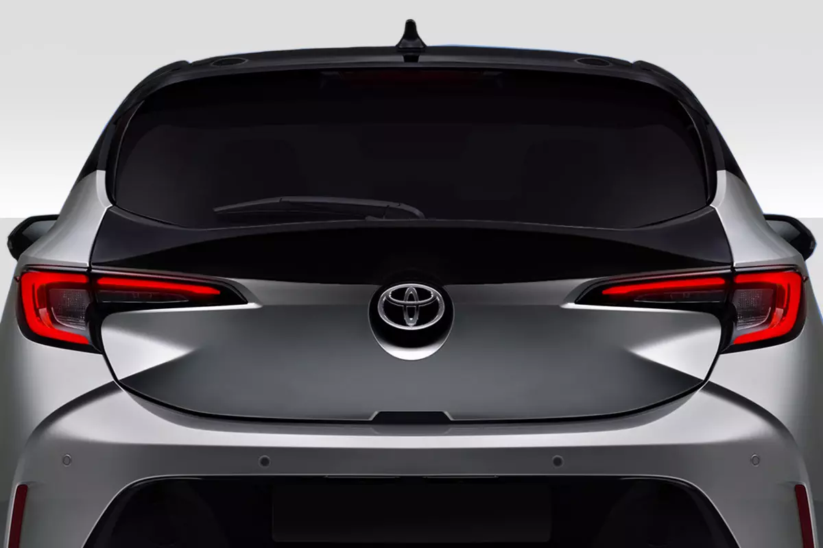 2019-2023 Toyota Corolla Hatchback Duraflex Rave Rear Mid Wing Spoiler 1 Piece - Image 1