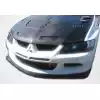 2003-2005 Mitsubishi Lancer Evolution 8 Carbon Creations Demon Front Lip Under Spoiler Air Dam - 1 Piece - Image 2