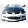 2003-2005 Mitsubishi Lancer Evolution 8 Carbon Creations Demon Front Lip Under Spoiler Air Dam - 1 Piece - Image 3