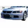 2003-2006 Mitsubishi Lancer Evolution 8 9 Duraflex MR Edition Front Bumper - 1 Piece - Image 4