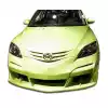 2004-2009 Mazda 3 HB Duraflex Raven Front Bumper - 1 Piece - Image 1