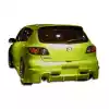 2004-2009 Mazda 3 HB Duraflex Raven Rear Bumper - 1 Piece - Image 1