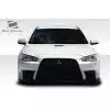 2008-2017 Mitsubishi Lancer / Lancer Evolution 10 Duraflex Evo X Look Hood - 1 Piece - Image 2