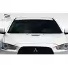 2008-2017 Mitsubishi Lancer / Lancer Evolution 10 Duraflex Evo X Look Hood - 1 Piece - Image 3