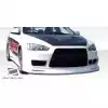 2008-2017 Mitsubishi Lancer Duraflex GT Concept Front Bumper - 1 Piece - Image 4