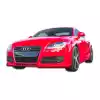 2008-2010 Audi TT 8J Duraflex OS-R Front Add Ons Spat Bumper Extensions - 2 Piece (S) - Image 1