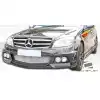 2008-2014 Mercedes C Class W204 Duraflex W-1 Side Skirts Rocker Panels - 2 Piece - Image 4