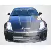 2003-2006 Nissan 350Z Z33 Carbon Creations OEM Look Hood - 1 Piece - Image 1