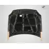 1993-1997 Honda Del Sol Carbon Creations Dritech OEM Look Hood - 1 Piece - Image 8