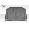 2002-2006 Chevrolet Avalanche (with body cladding) Duraflex Cowl Hood - 1 Piece - Image 5