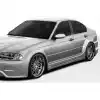 1999-2005 BMW 3 Series E46 4DR Duraflex I-Design Wide Body Side Skirts Rocker Panels - 2 Piece - Image 1