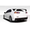 2008-2017 Mitsubishi Lancer Duraflex Evo X Look Rear Bumper - 1 Piece - Image 1