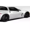 2005-2013 Chevrolet Corvette C6 Duraflex GT500 Side Skirt Splitters - 2 Piece - Image 1