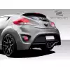 2012-2017 Hyundai Veloster Duraflex Turbo Look Rear Bumper - 1 Piece - Image 2