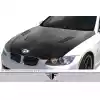 2007-2010 BMW 3 Series E92 2dr E93 Convertible Carbon AF-1 Hood ( CFP ) - 1 Piece - Image 2