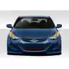 2011-2013 Hyundai Elantra Duraflex Racer Front Lip Under Spoiler Air Dam - 1 Piece - Image 1