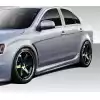 2008-2017 Mitsubishi Lancer Duraflex Evo X V3 Side Skirt Rocker Panels - 2 Piece - Image 1