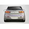 2008-2017 Mitsubishi Lancer 4DR Carbon Creations M Power Rear Diffuser - 1 Piece - Image 1