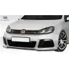 2010-2014 Volkswagen Golf GTI Jetta Sportwagen Duraflex R Look Front Bumper - 1 Piece - Image 3