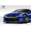 2009-2016 Nissan GT-R R35 Duraflex OEM Facelift Look Conversion Front Bumper - 1 Piece - Image 2