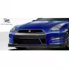 2009-2016 Nissan GT-R R35 Duraflex OEM Facelift Look Conversion Front Lip Under Air Dam Spoiler- 2 Piece - Image 2