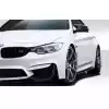 2014-2018 BMW M3 F80 2014-2020 M4 F82 F83 Duraflex M Performance Look Front Add Ons Spat Extensions - 2 Piece (S) - Image 1